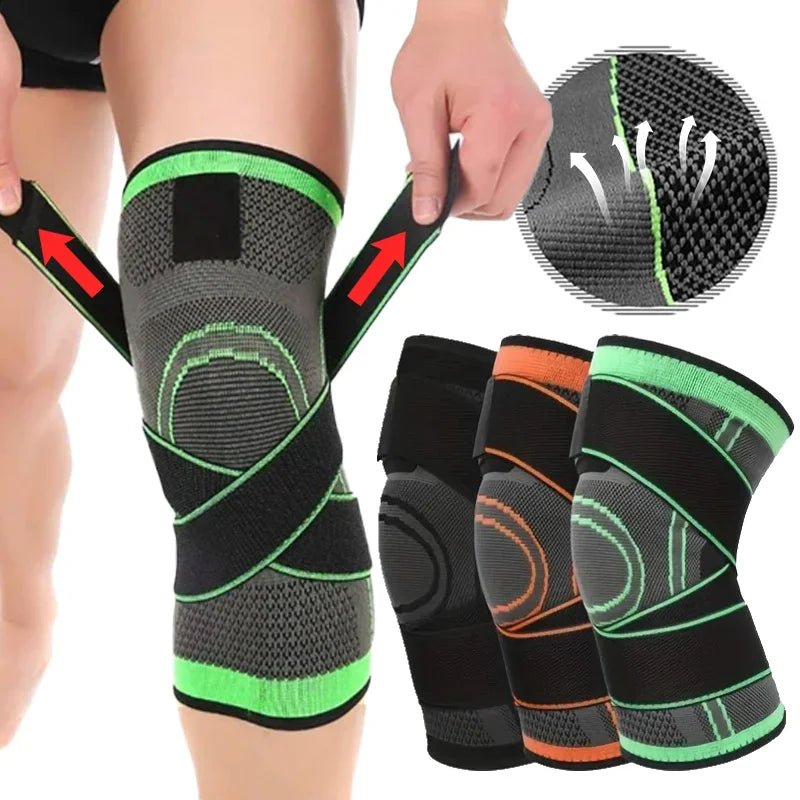 1PCS Adjustable Sports Knee Pad Knee Pain Relief Patella Stabilizer Brace Support for Hiking Soccer Basketball Running Sport - Kemedi