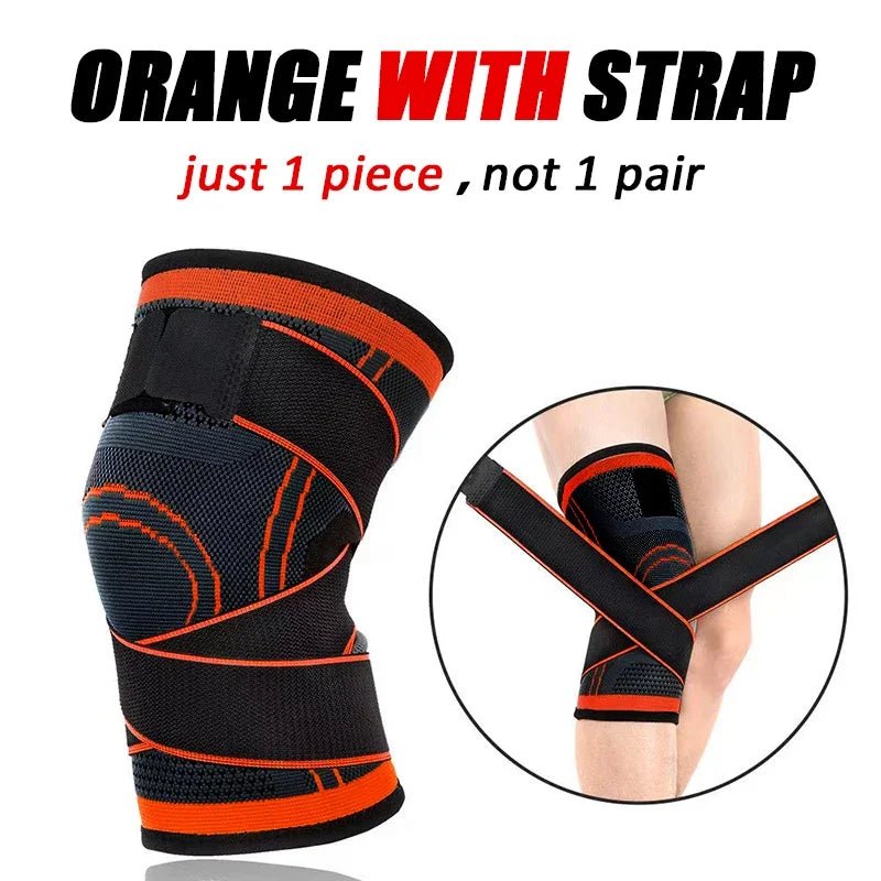 1PCS Adjustable Sports Knee Pad Knee Pain Relief Patella Stabilizer Brace Support for Hiking Soccer Basketball Running Sport - Kemedi