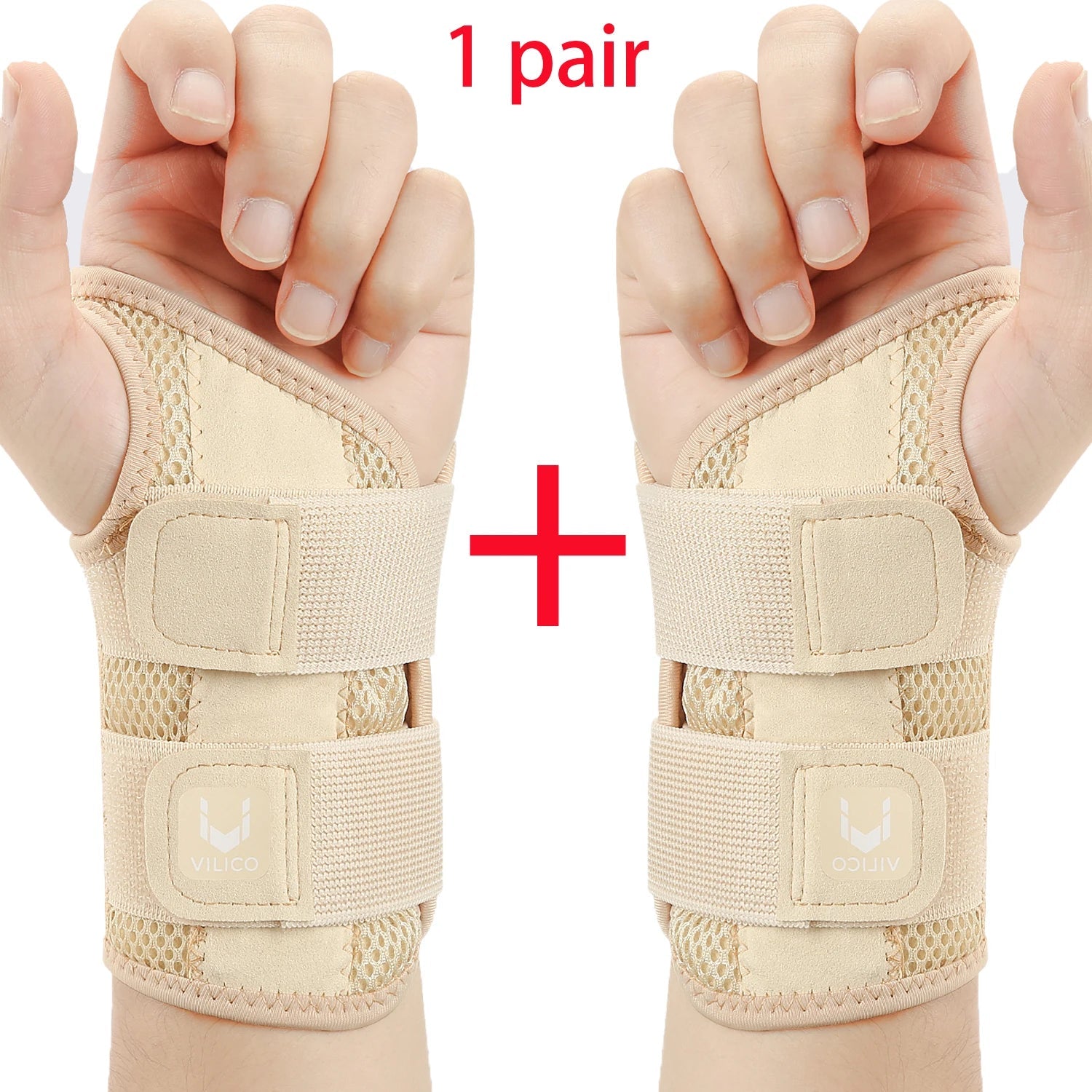 Thin profile wrist guard fitting under clothing for daily wear