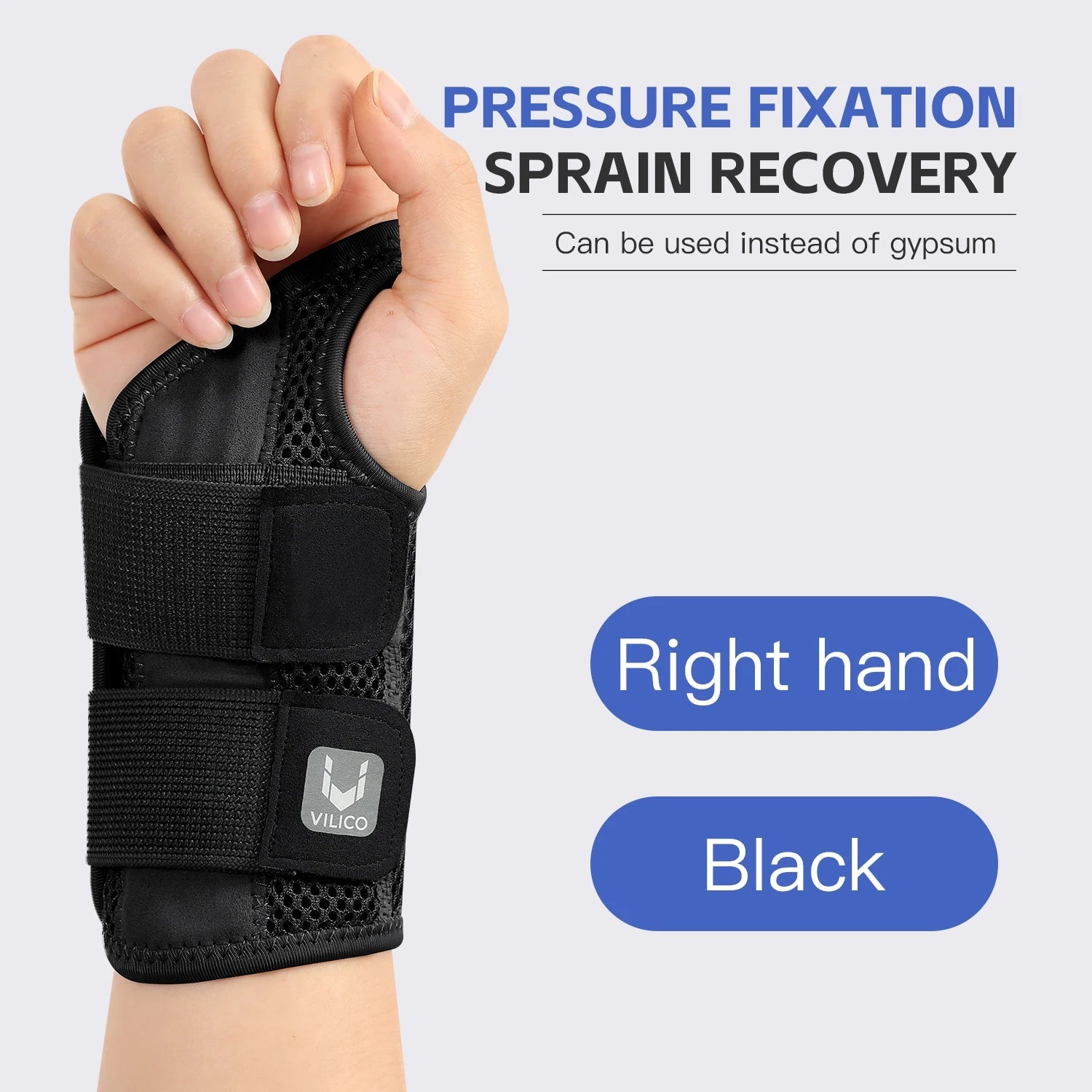 Thin profile wrist guard fitting under clothing for daily wear