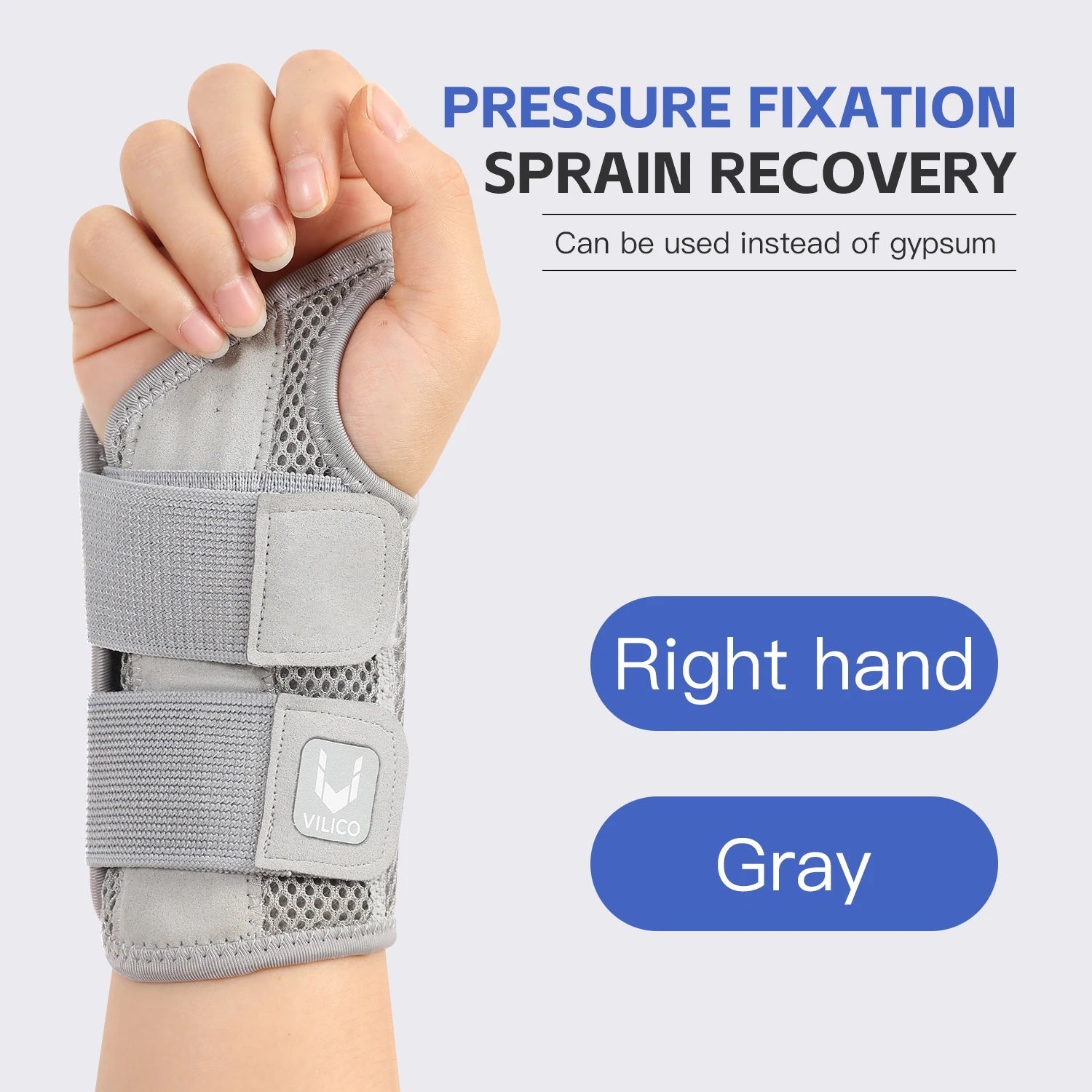 Thin profile wrist guard fitting under clothing for daily wear