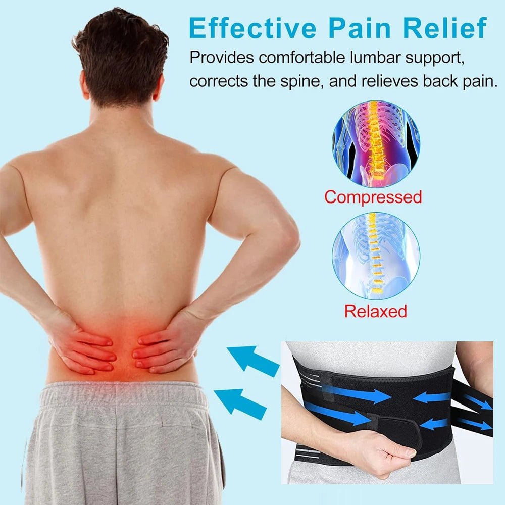 Soft velvet lining and breathable mesh fabric of medical-grade back brace for all-day comfort