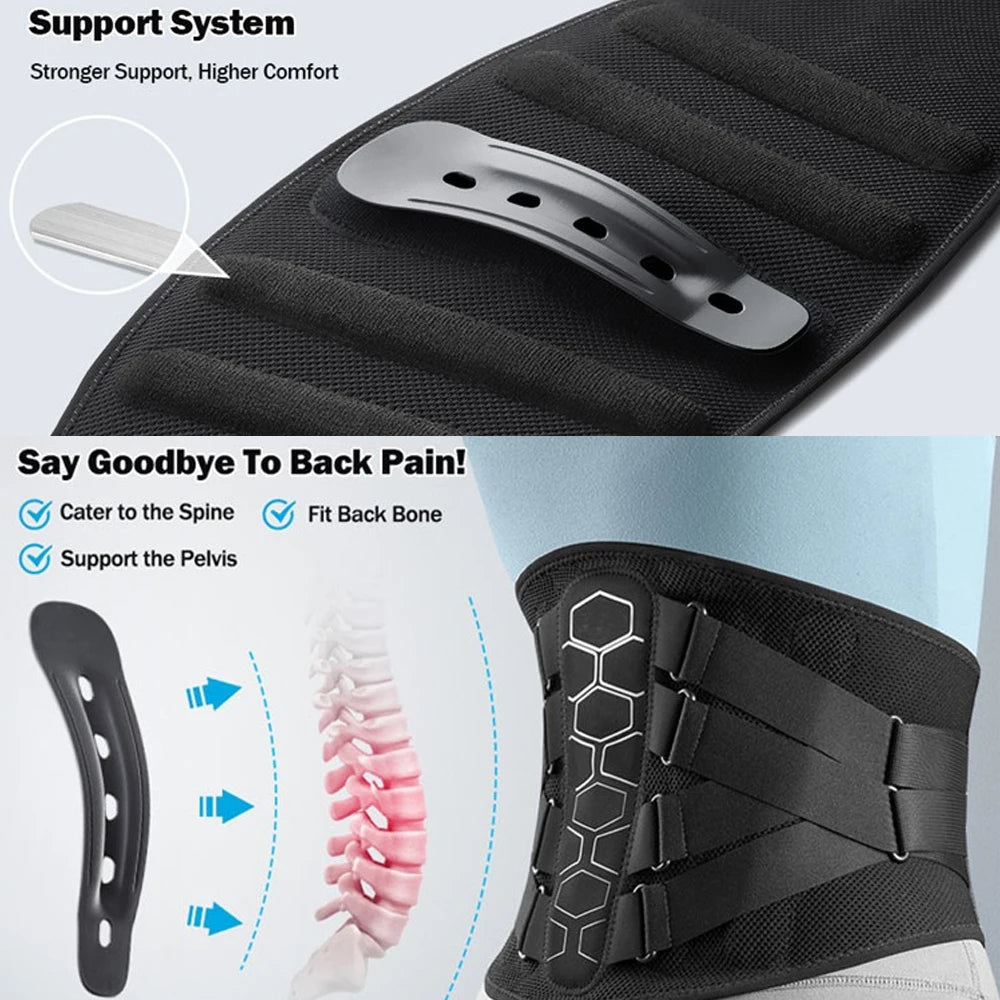Breathable 3D knitted mesh material of lumbar support belt for all-day comfort