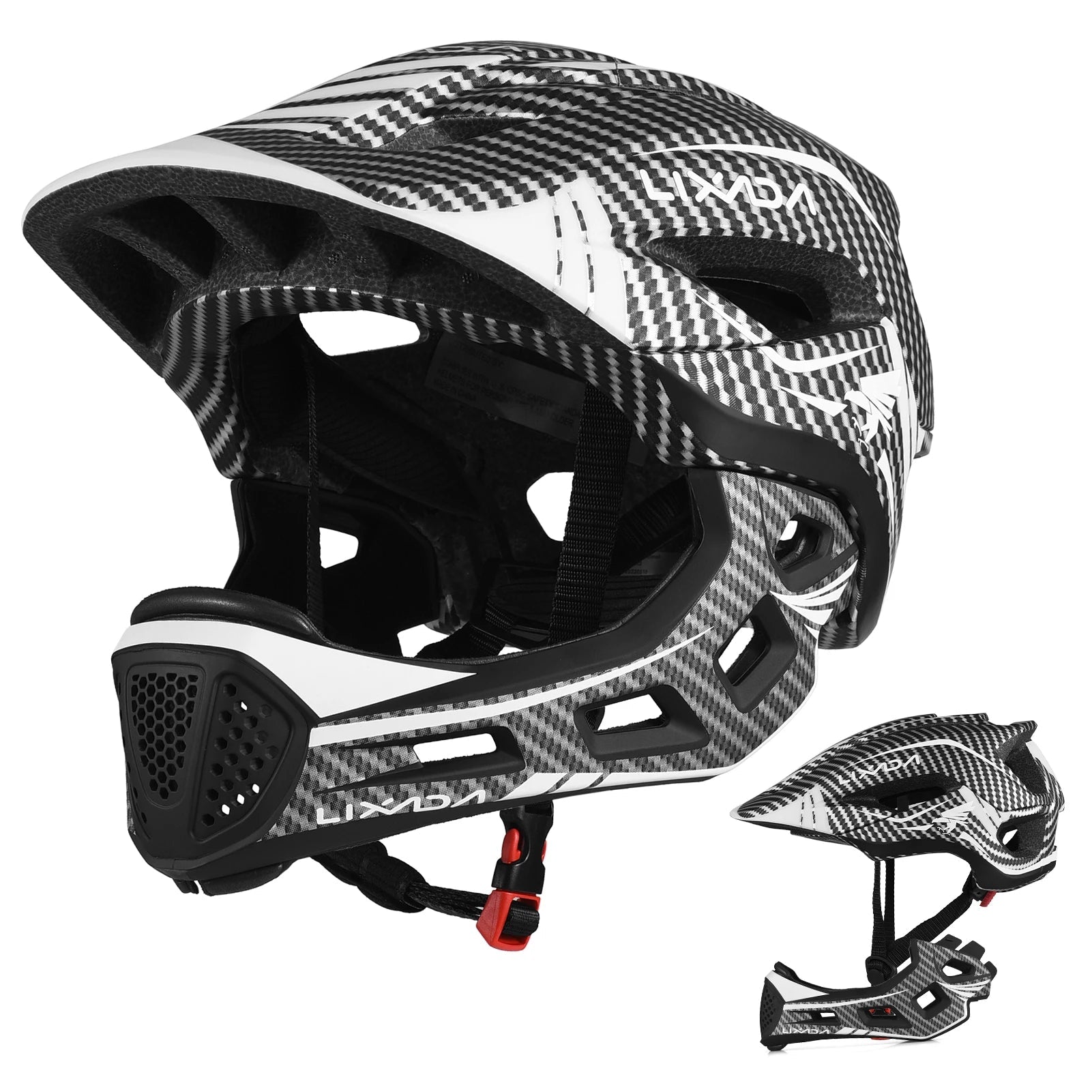 Lixada 2-in-1 Detachable Kids Full Face Bike Helmet – Kemedi