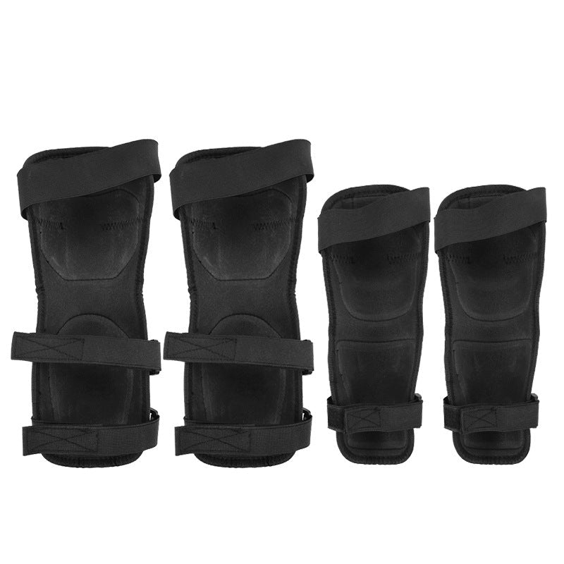 Motorcycle Sports Kneecaps Elbow Guard Four - piece Off - road Vehicle Riding Kneelet Elbow Guard Tactical Breathable Drop - resistant Protective Gear - Kemedi
