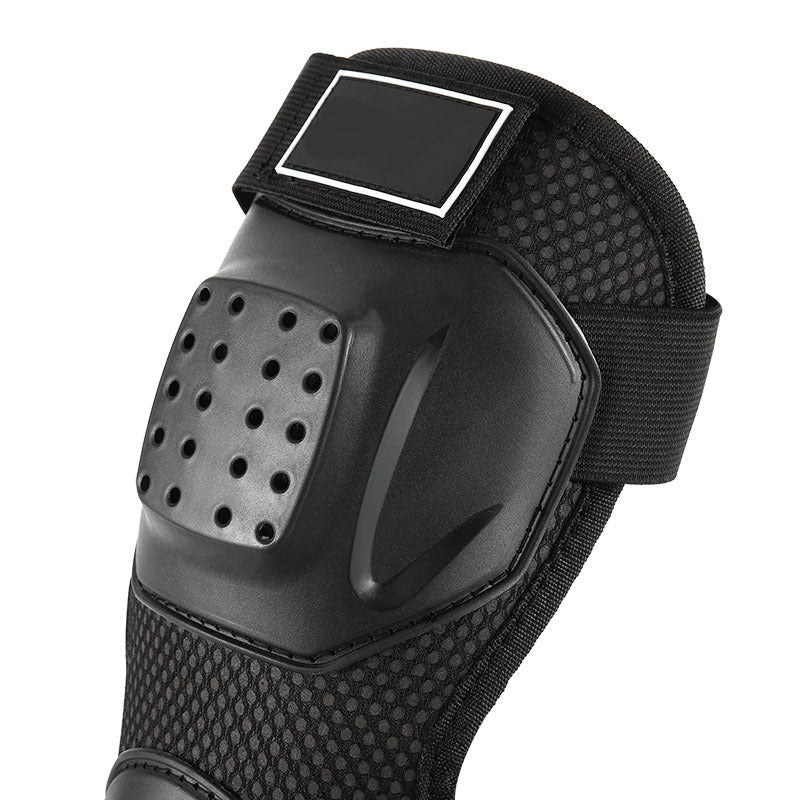 Tactical ABS knee guard for off-road motorcycle riding with breathable ventilation design