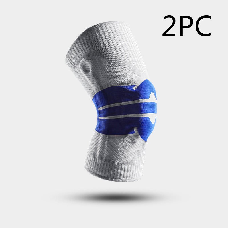 Multi - Sport Knee Sleeve with Bamboo Charcoal & Silicone Support | For Basketball, Volleyball, Running, Cycling - Kemedi