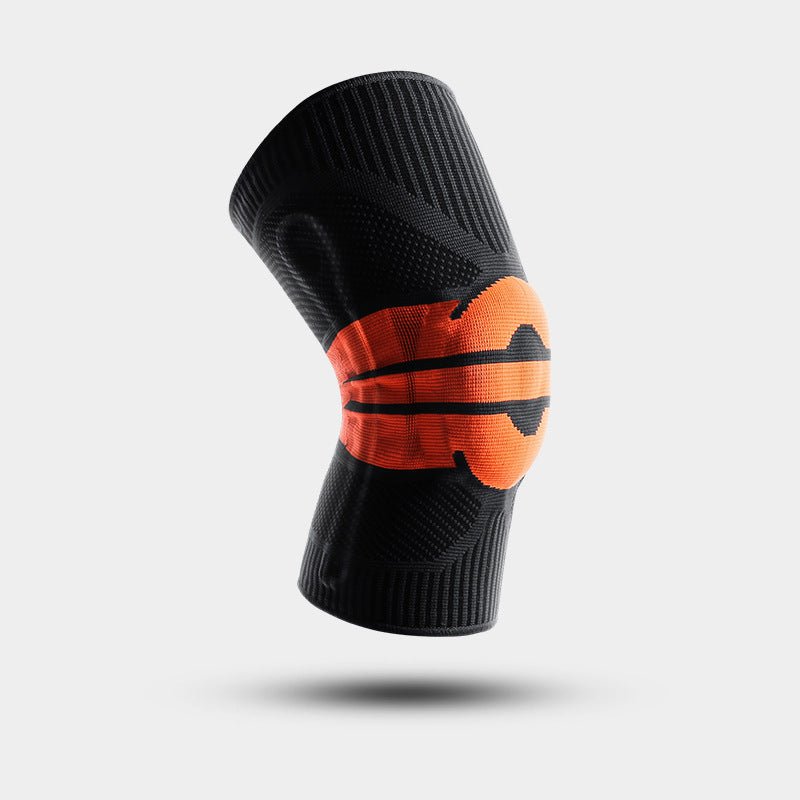 Multi - Sport Knee Sleeve with Bamboo Charcoal & Silicone Support | For Basketball, Volleyball, Running, Cycling - Kemedi