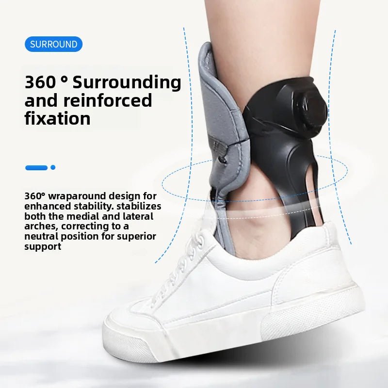 New Stroke Hemiplegia Rehabilitation Equipment Correction Varus Shoes Ankle Fixed Support Foot Ptosis Orthosis Brace - Kemedi