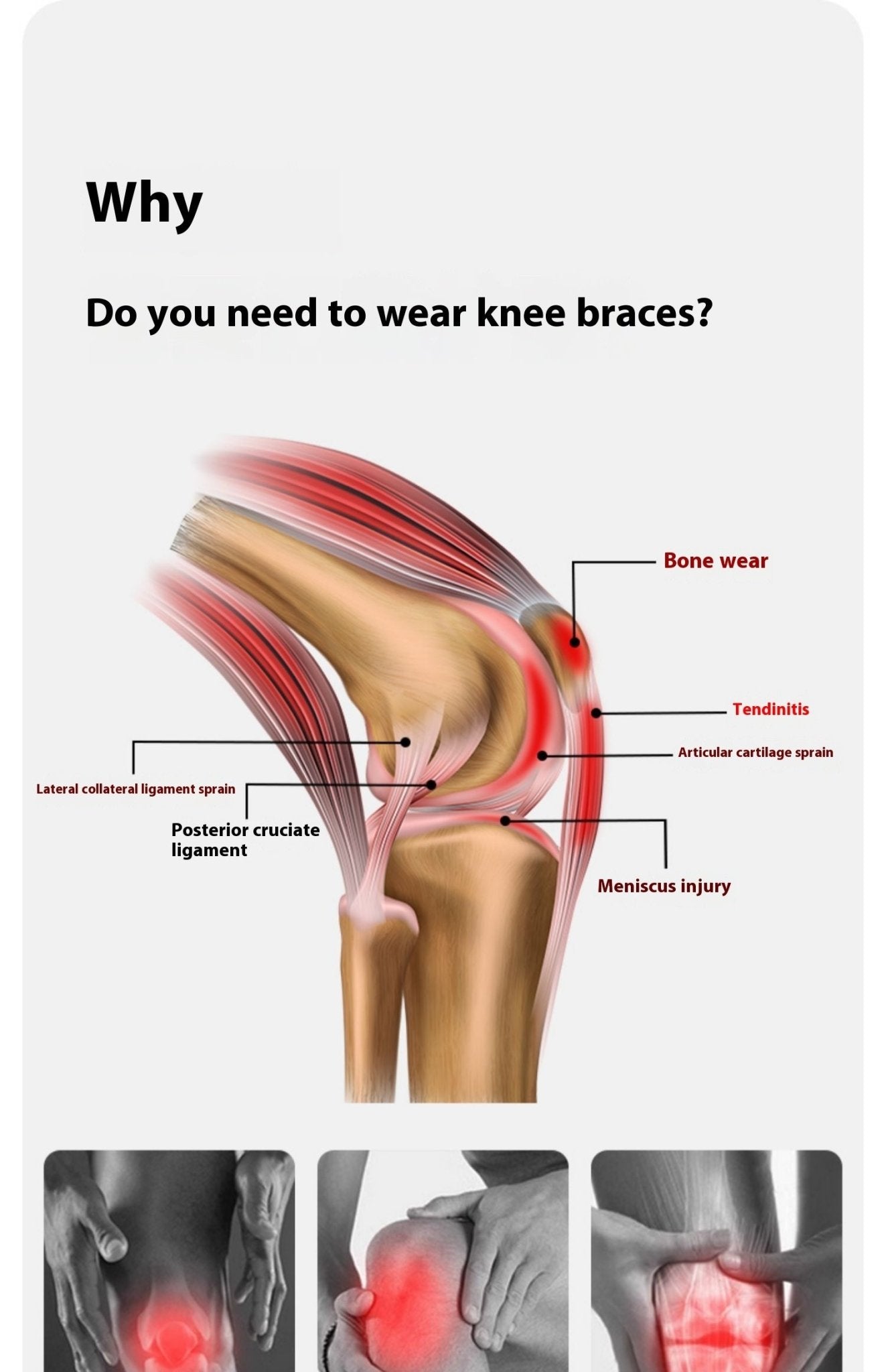 Outdoor Hiking Climbing Knee Pad Joint Sports Protective Gear - Kemedi