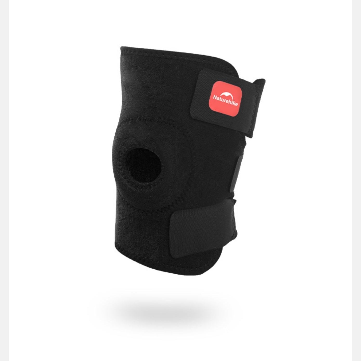 Lightweight black multi-sport knee pads for wrestling and volleyball, front view