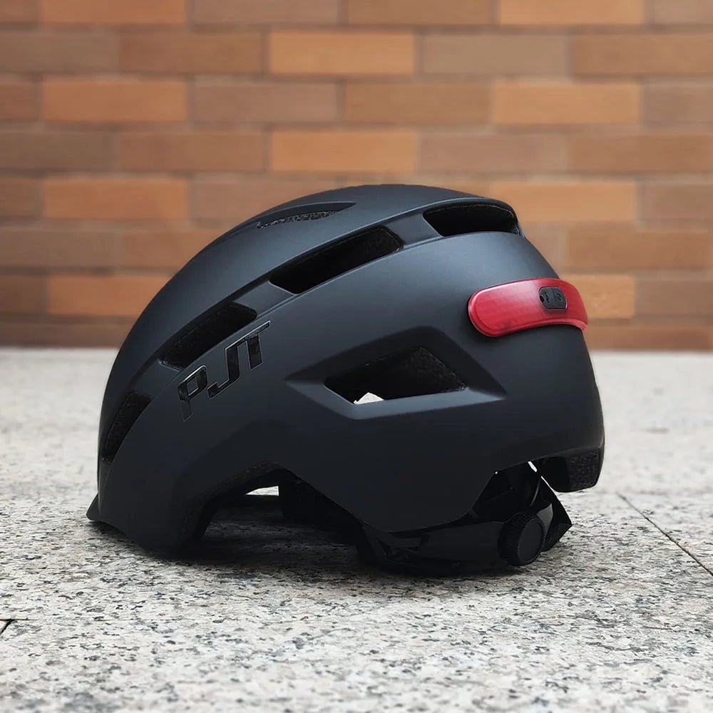 PJT New Cycling Helmet In - Mold Mountain Road USB Rechargeable Tail light Bicycle Bike Helmet Sports Safe Hat MTB Cycling Helmet - Kemedi