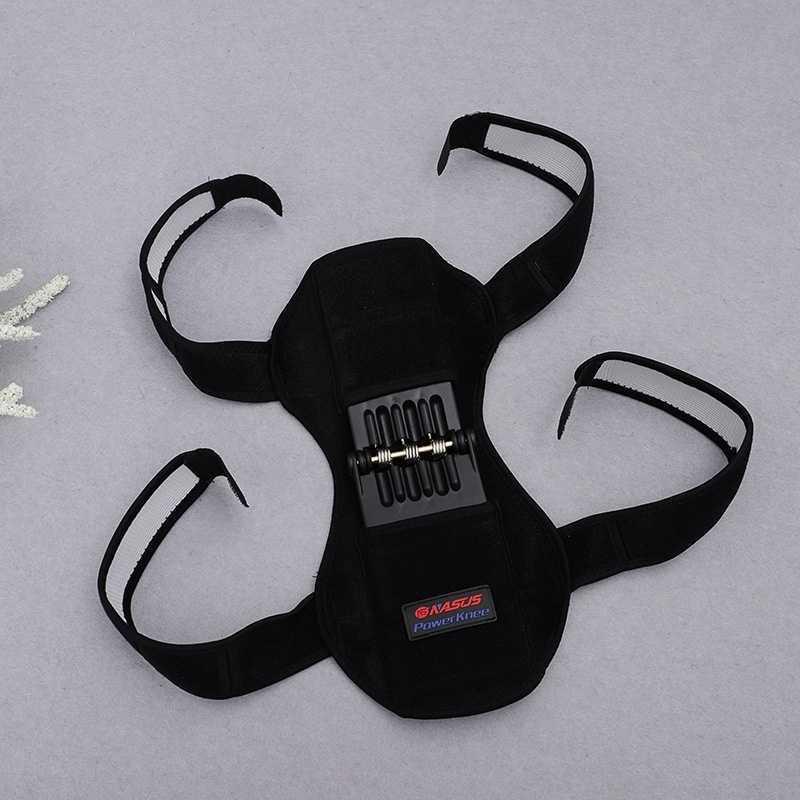 Close-up of non-slip stitching on premium knee booster sports protective gear