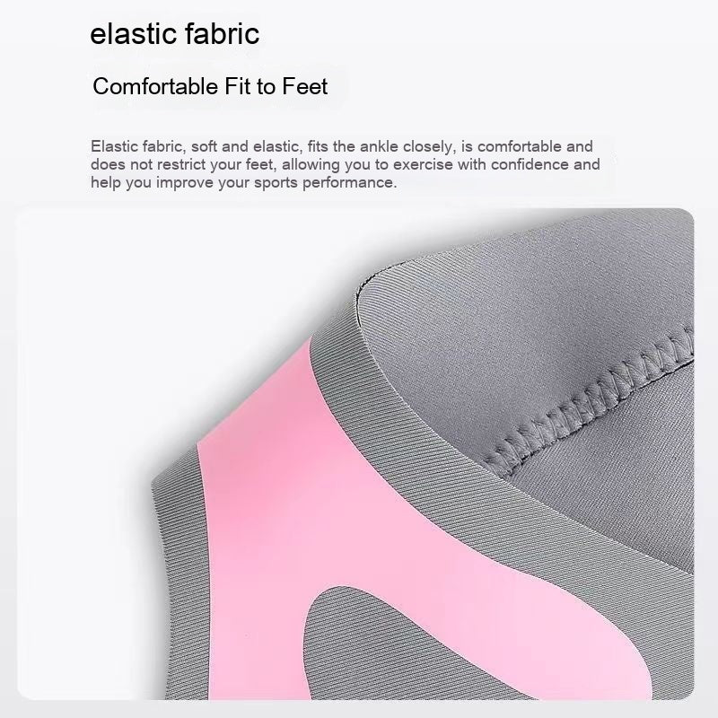 Open-heel design of anti-sprain ankle brace showing breathable construction for sports