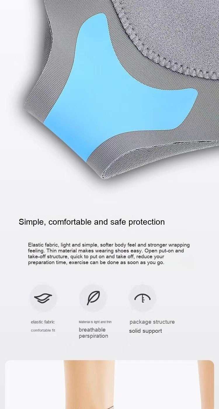 Sports Ankle Support Open Compression Adjustable Anti - sprain Sports Protective Gear - Kemedi