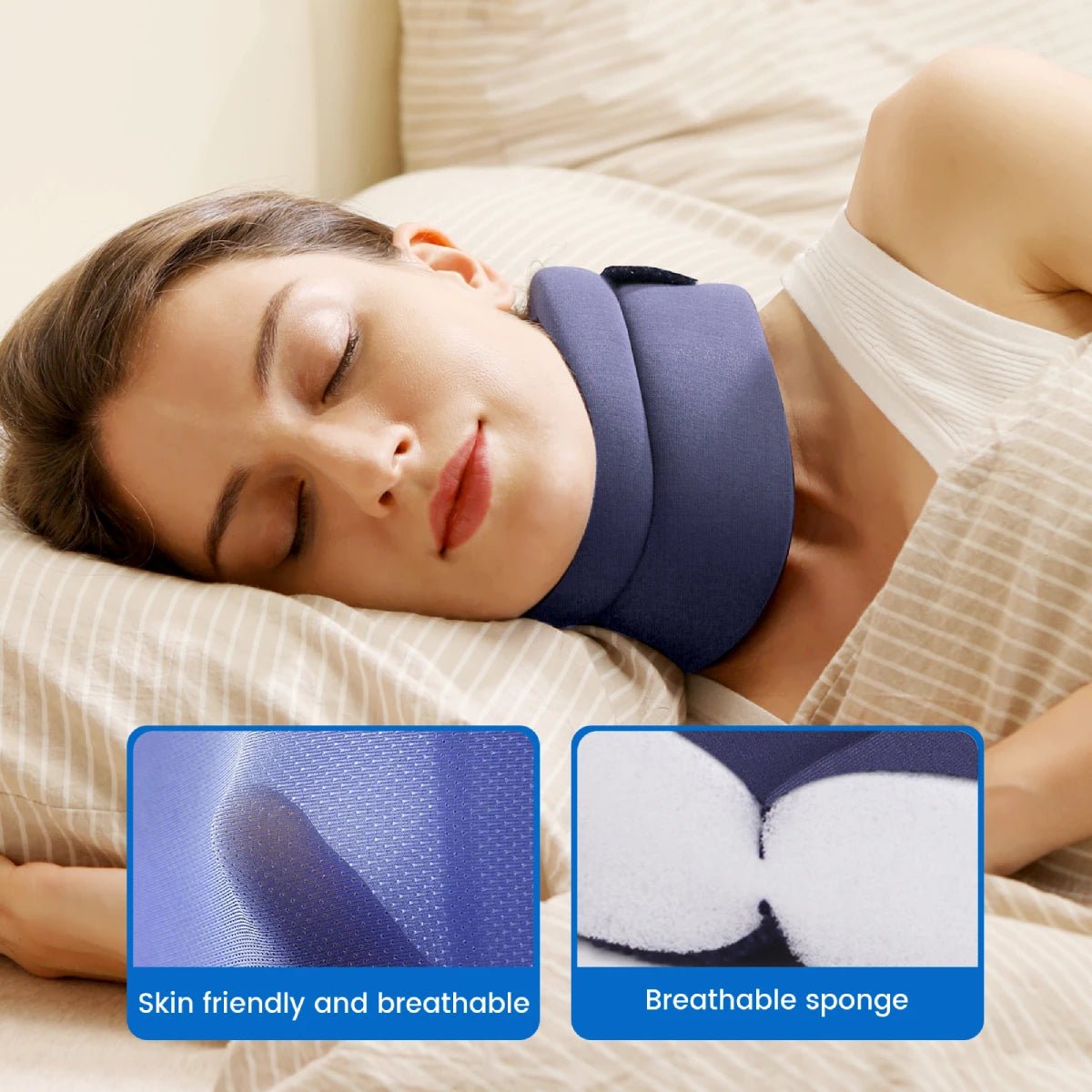 VELPEAU Neck Brace for Pain Relief and Spine Pressure, Adjustable Foam Neck Support Collar for Snoozing and Sleep Apnea - Kemedi