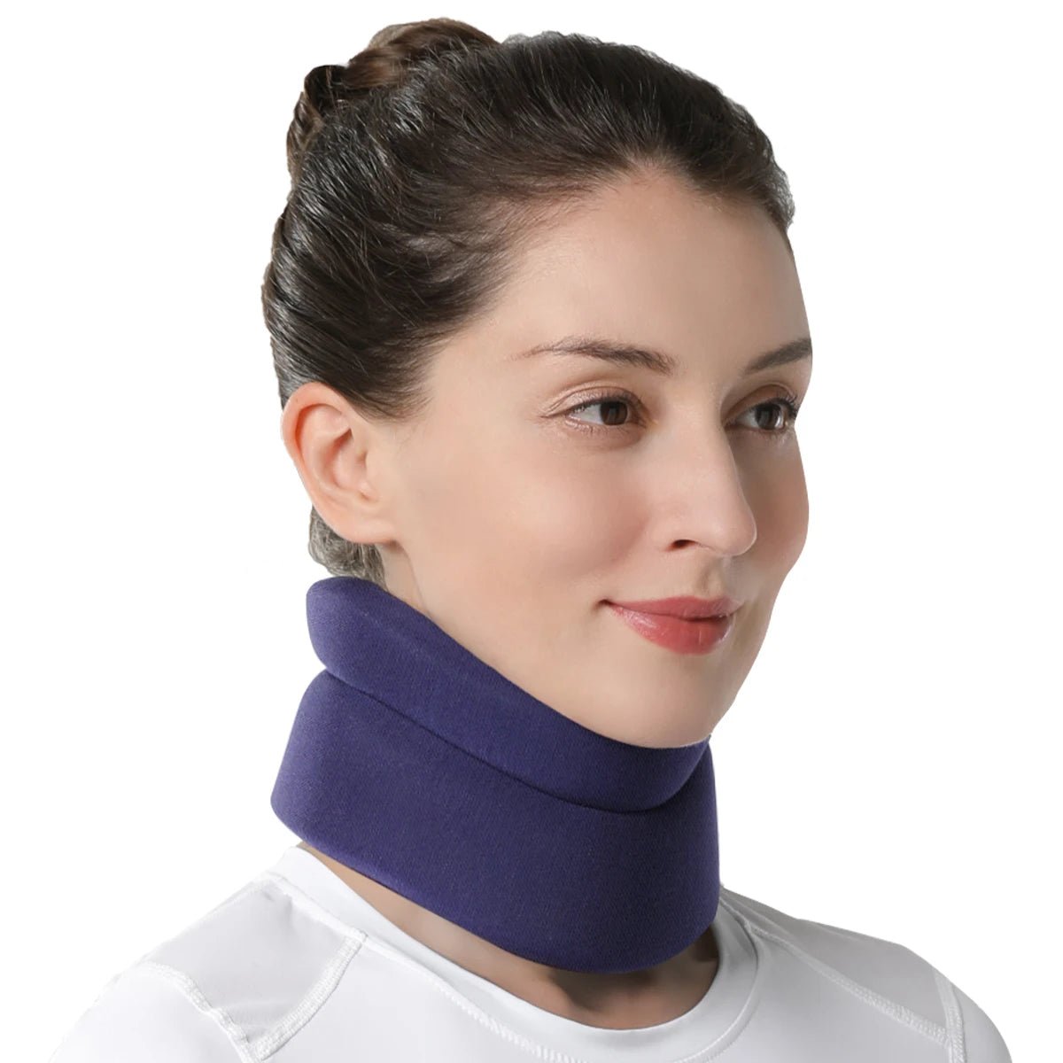 VELPEAU Neck Brace for Pain Relief and Spine Pressure, Adjustable Foam Neck Support Collar for Snoozing and Sleep Apnea - Kemedi