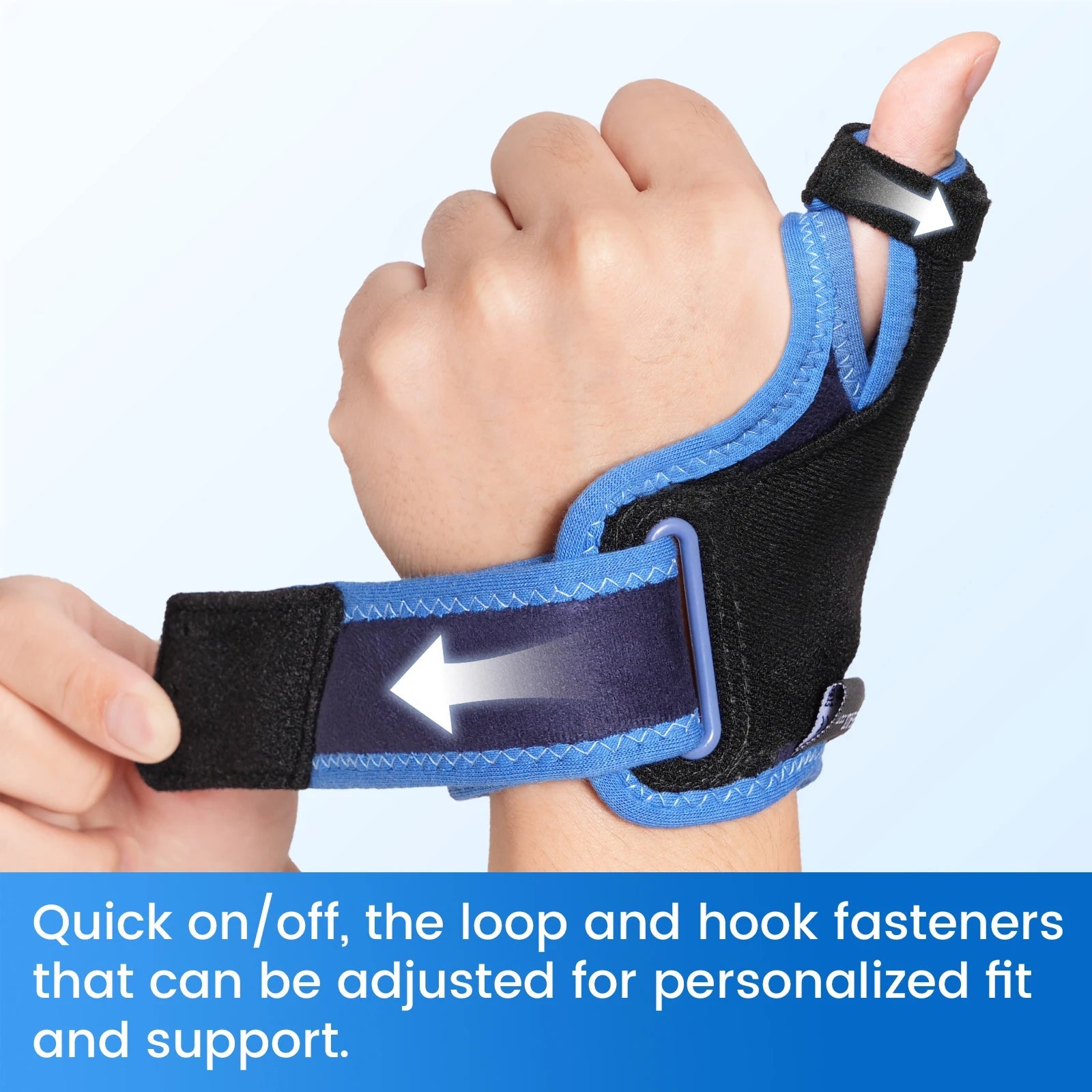 VELPEAU Thumb Brace for De Quervains Tenosynovitis, Tendonitis and Arthritis Pain, CMC Joint Thumb Splint Fits Both Hands - Kemedi