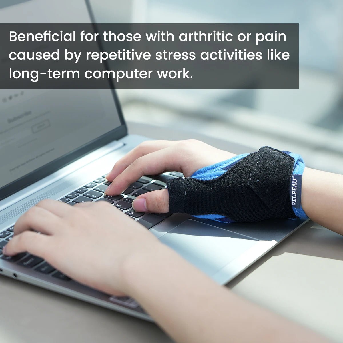 VELPEAU Thumb Brace for De Quervains Tenosynovitis, Tendonitis and Arthritis Pain, CMC Joint Thumb Splint Fits Both Hands - Kemedi